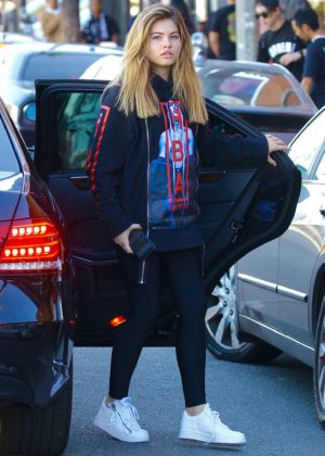 Thylane Blondeau out for lunch at Urth Caffe in West Hollywood