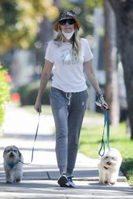 Tish Cyrus – Out for a stroll in Toluca Lake | GotCeleb