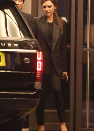 Victoria Beckham - Leaves Beaumont Hotel in London