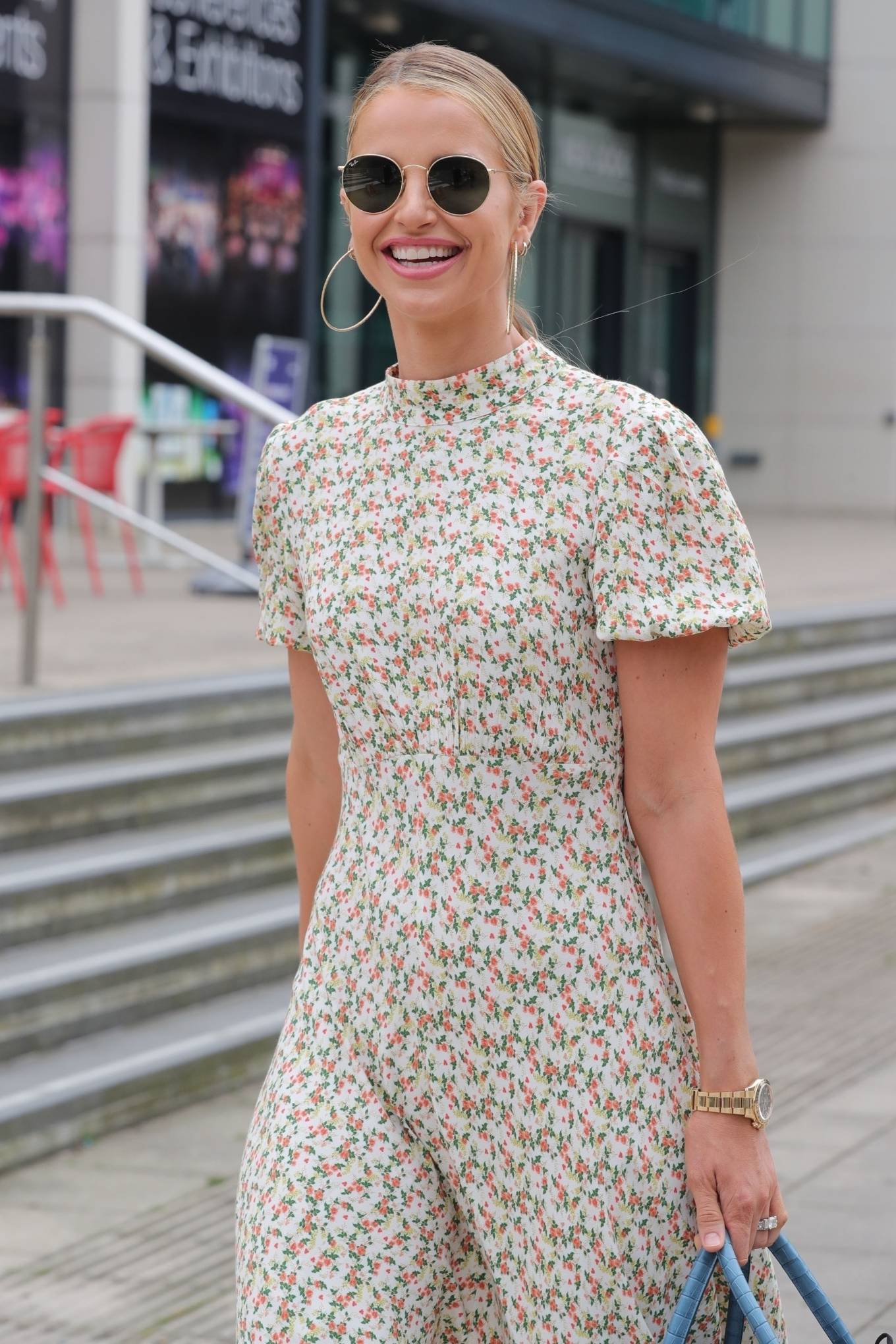 Vogue Williams - Looking awwesome in dress while leaving at Stephs