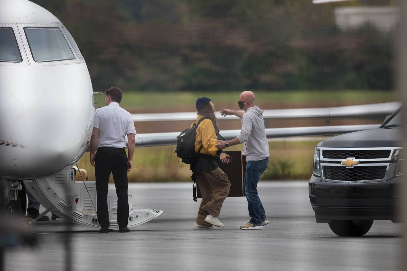 Zendaya arrives in Atlanta