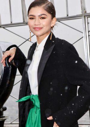 Zendaya at The Empire State Building in NYC