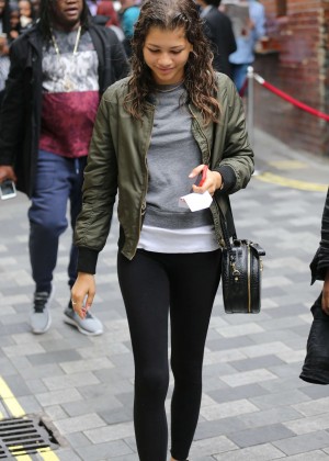 Zendaya in Tights out in London – GotCeleb