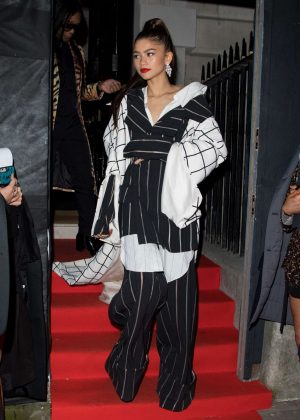 Zendaya – Leaving British Vogue Fashion and Film Party 2018 in London ...