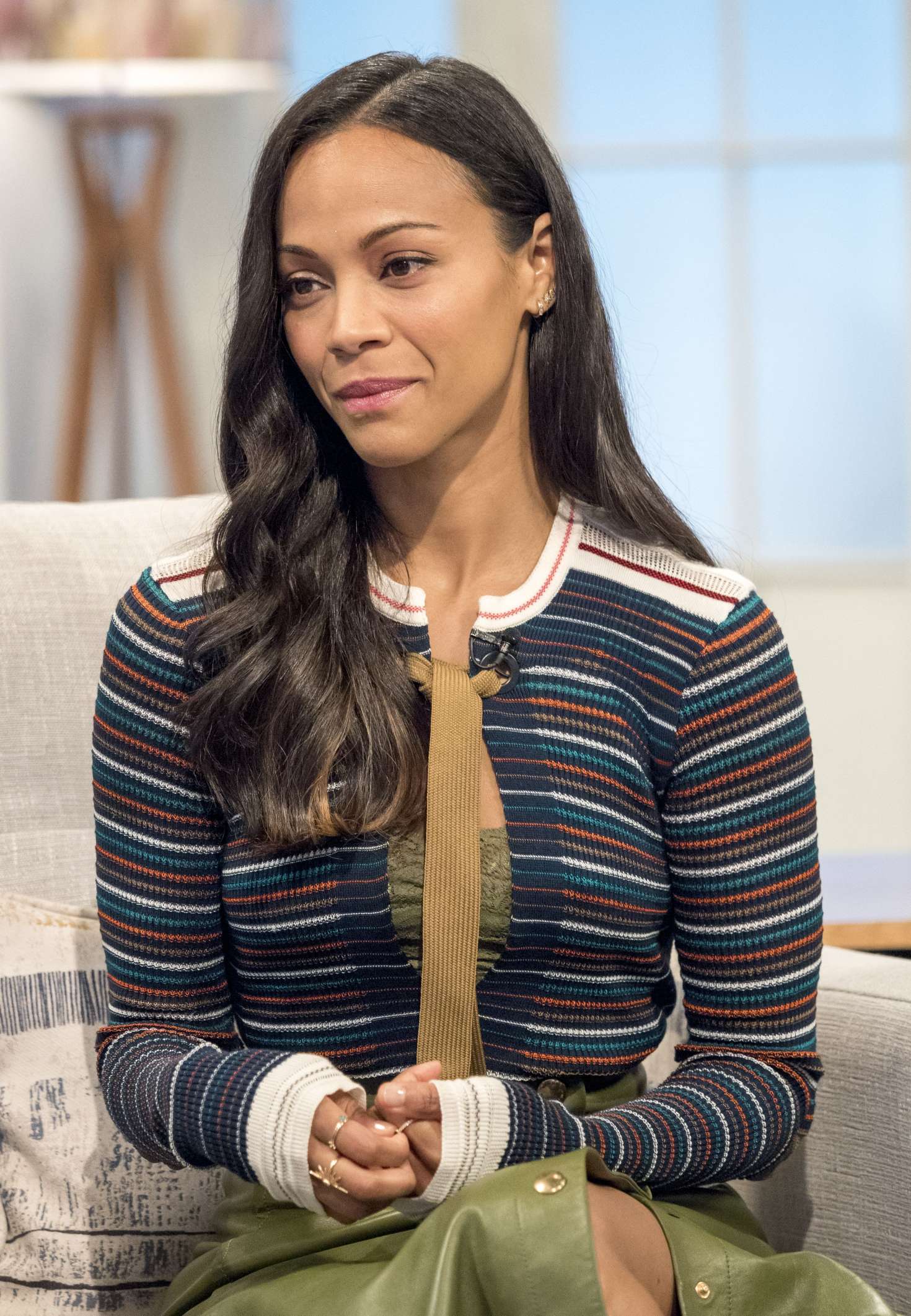 Zoe Saldana on Lorraine TV show -15 | GotCeleb