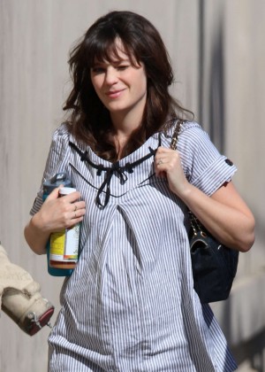 Zooey Deschanel - Arriving at 'Jimmy Kimmel Live!' in Hollywood